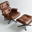 Кожаное кресло Lounge Eames Chair & Ottoman — фотография 7