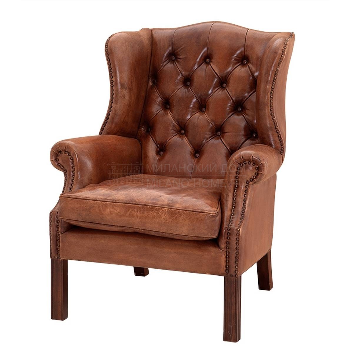 Каминное кресло Bradley leather из Голландии фабрики EICHHOLTZ