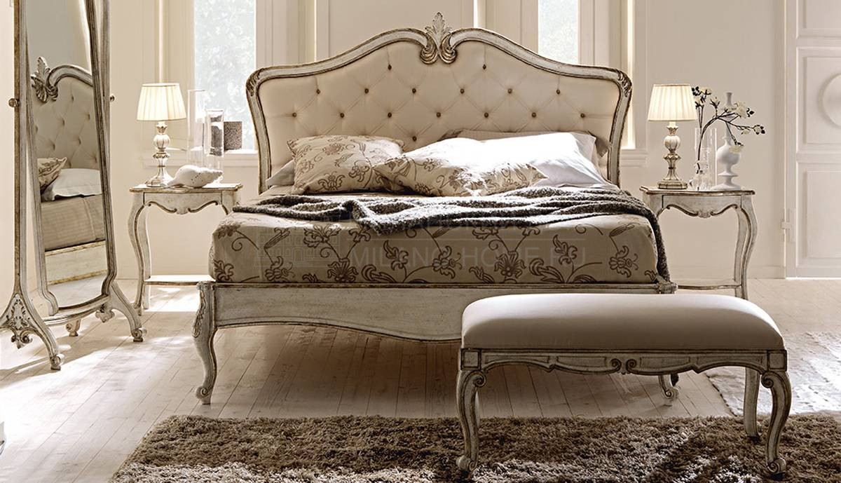 Кровать с комбинированным изголовьем Bed 2486 из Италии фабрики SILVANO GRIFONI
