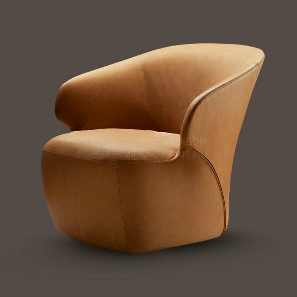 Кожаное кресло Arom armchair leather из Италии фабрики ZANOTTA