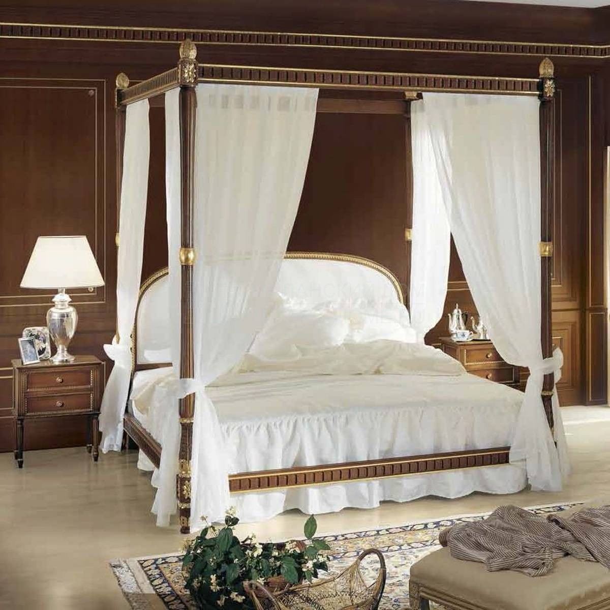 Кровать с балдахином Liszt art.7635-21B из Италии фабрики ANGELO CAPPELLINI 