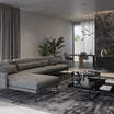 Прямой диван 110_Modern sofa lounge / art.110047 — фотография 3