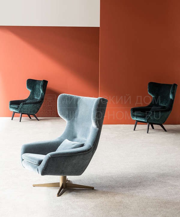 Каминное кресло Fede Swivel из Франции фабрики HAMILTON CONTE