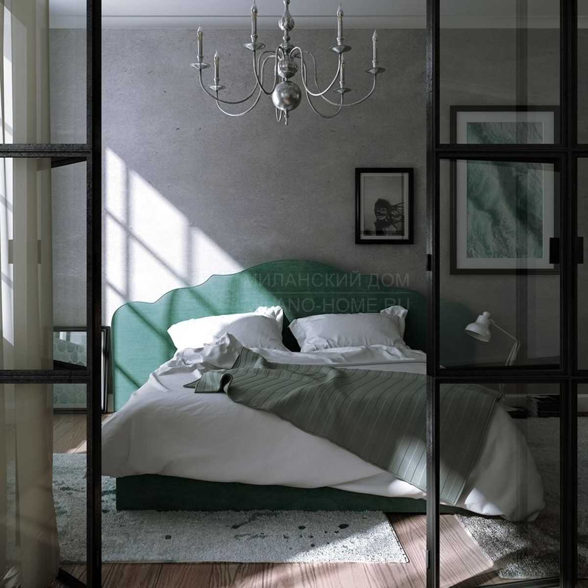 Двуспальная кровать Magda bed из Италии фабрики ASNAGHI / INEDITO