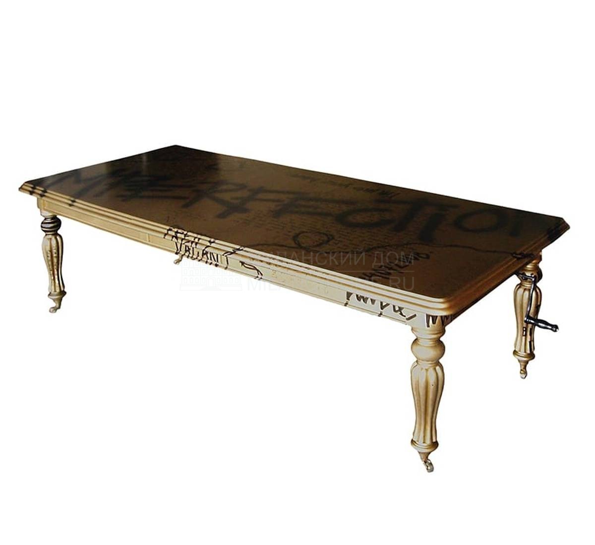 Обеденный стол Imperfection Gold dining table из Великобритании фабрики JIMMIE MARTIN