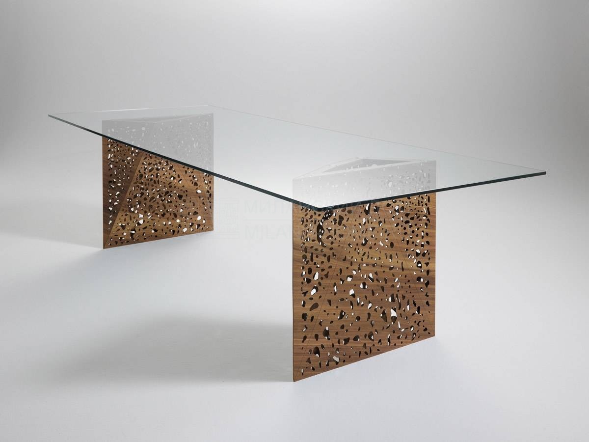 Стеклянный стол Riddled/table из Италии фабрики HORM