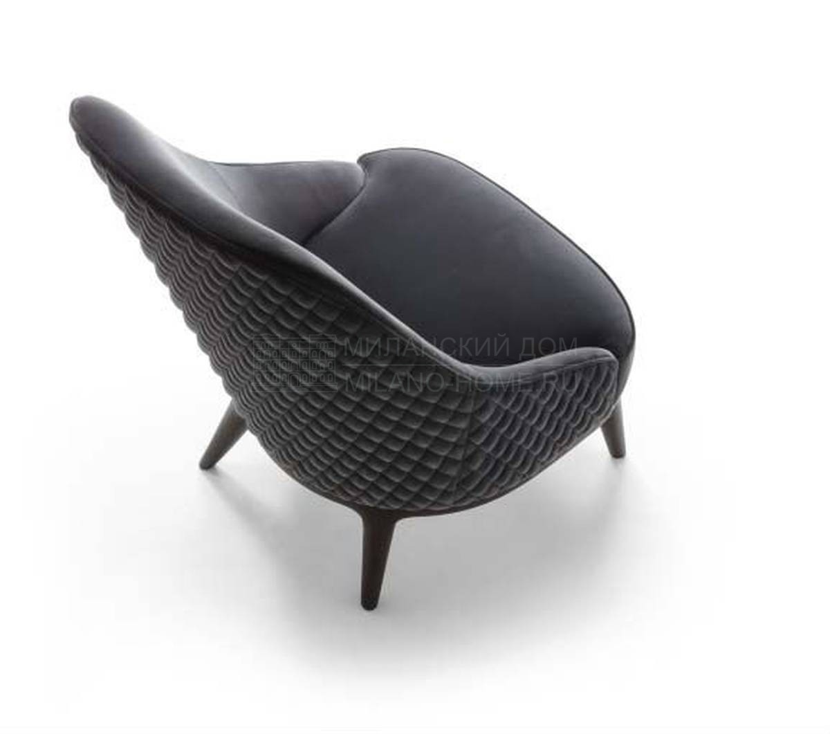 Кожаное кресло Leslie armchair из Италии фабрики ANGELO CAPPELLINI OPERA