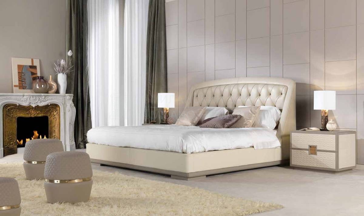 Кровать с мягким изголовьем Amelie/bed из Италии фабрики BASTIANELLI HOME