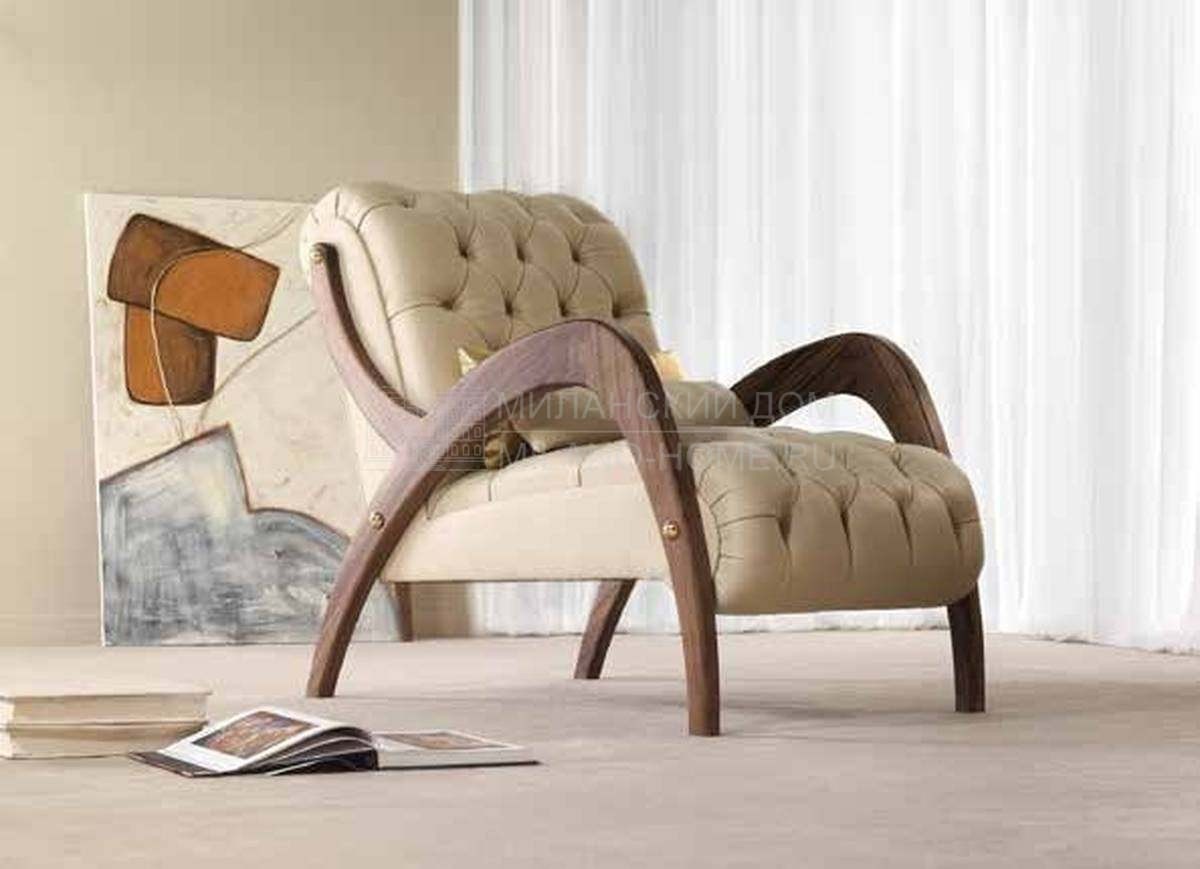 Кожаное кресло Oscar Home / armchair из Италии фабрики BASTIANELLI HOME