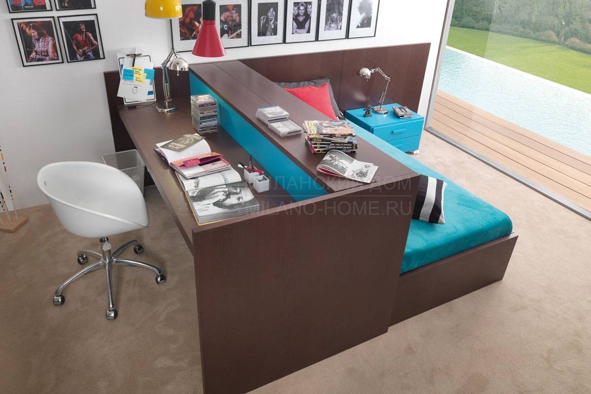 Кровать с письменным столом Con scrivania из Италии фабрики DEAR KIDS