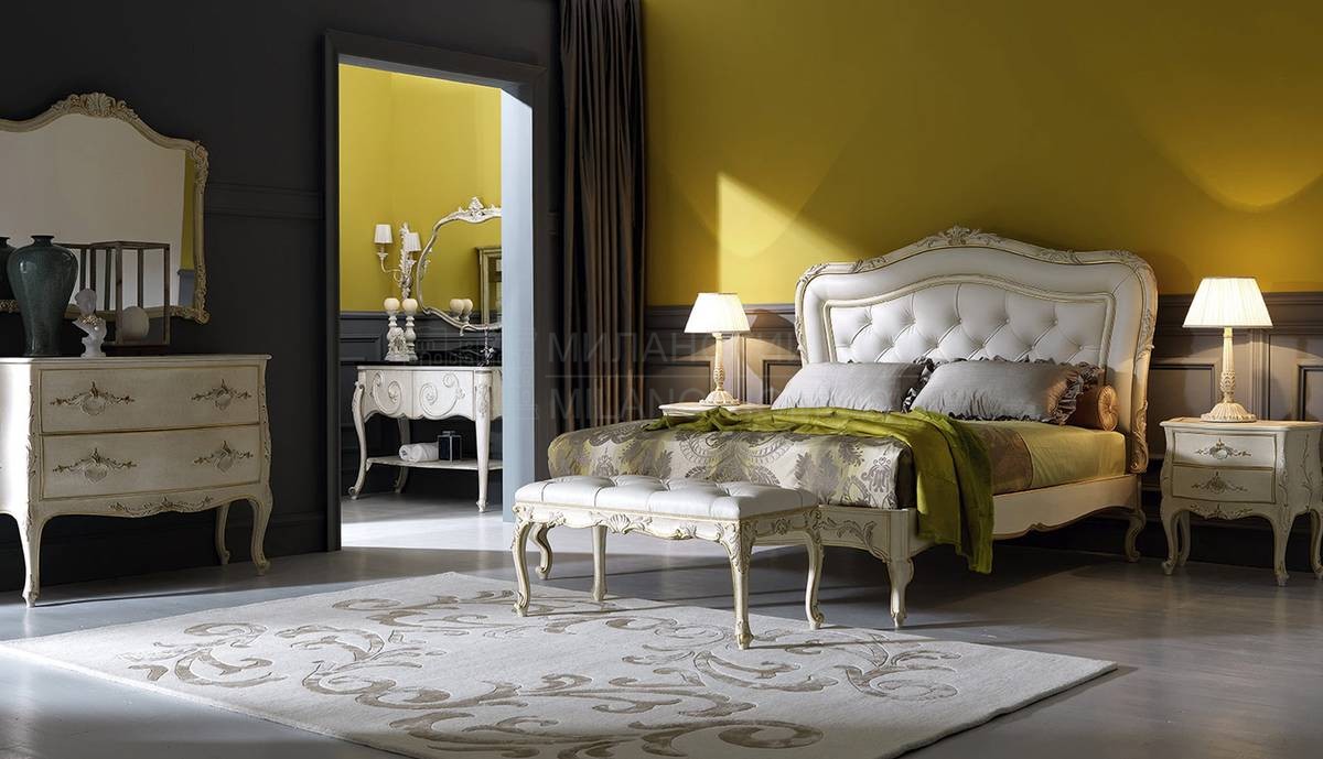 Кровать с комбинированным изголовьем Bed 2495 из Италии фабрики SILVANO GRIFONI