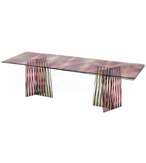 Обеденный стол Crossing table из Италии фабрики GLAS ITALIA