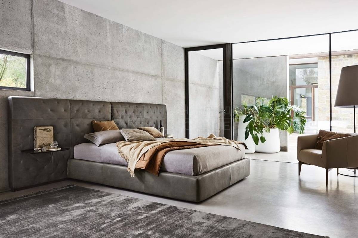 Кровать с мягким изголовьем Eclectico из Италии фабрики DITRE ITALIA