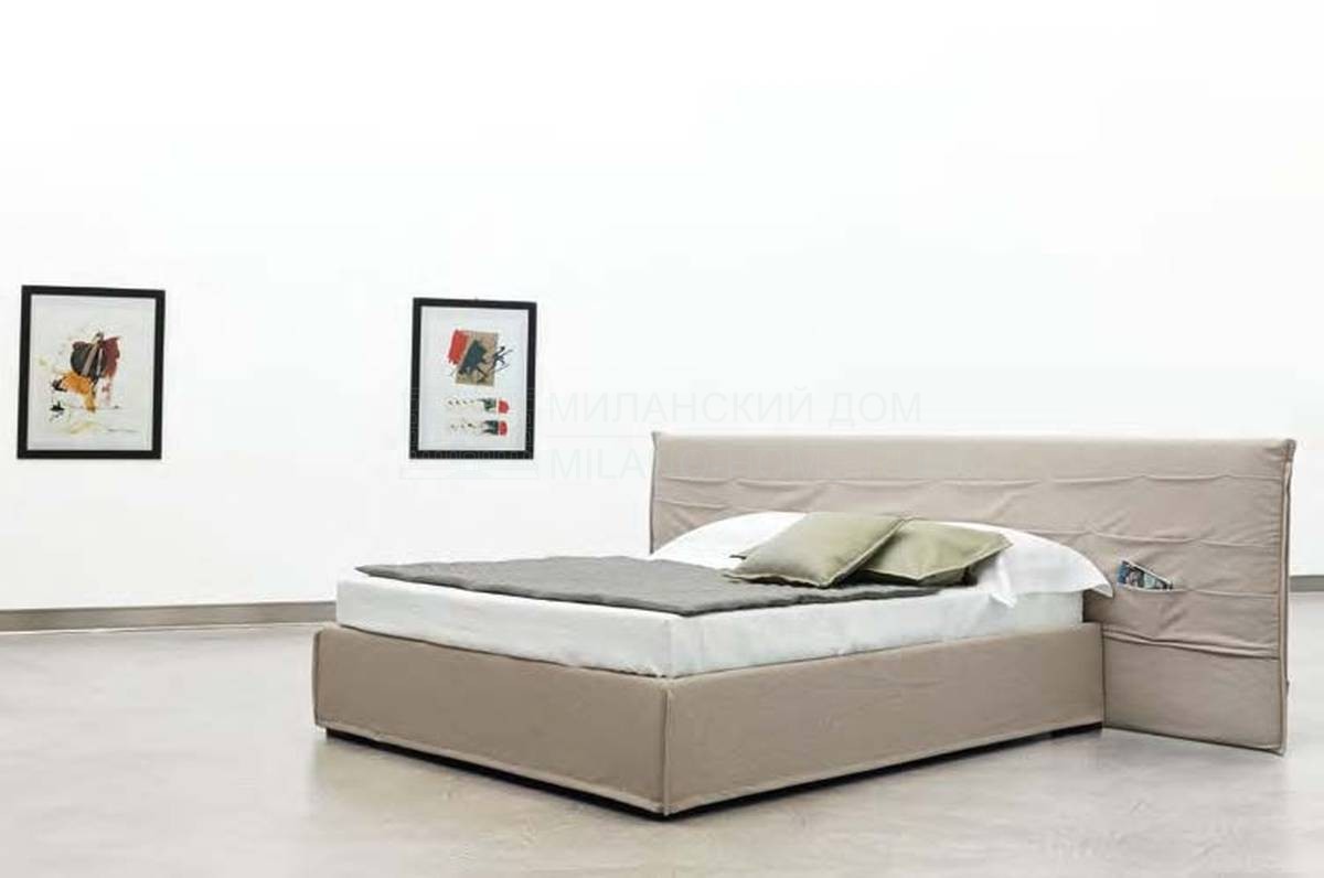 Кровать с мягким изголовьем Tasca/bed из Италии фабрики ORIZZONTI