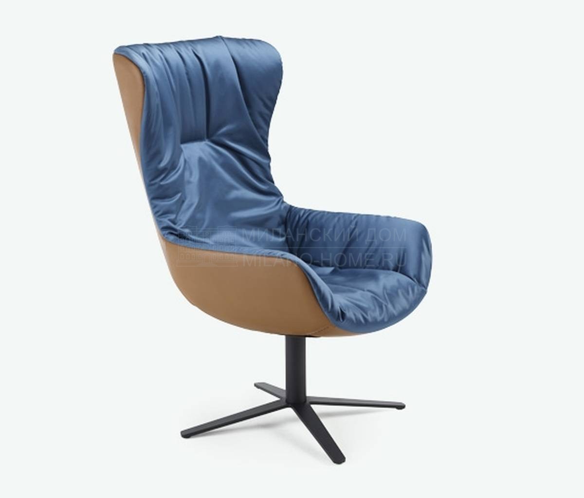 Кожаное кресло Leya wingback armchair из Германии фабрики FREIFRAU