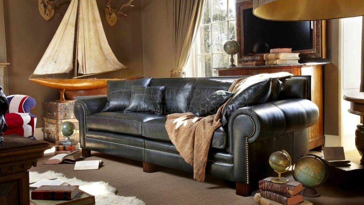 Прямой диван Coco sofa leather из Великобритании фабрики DURESTA