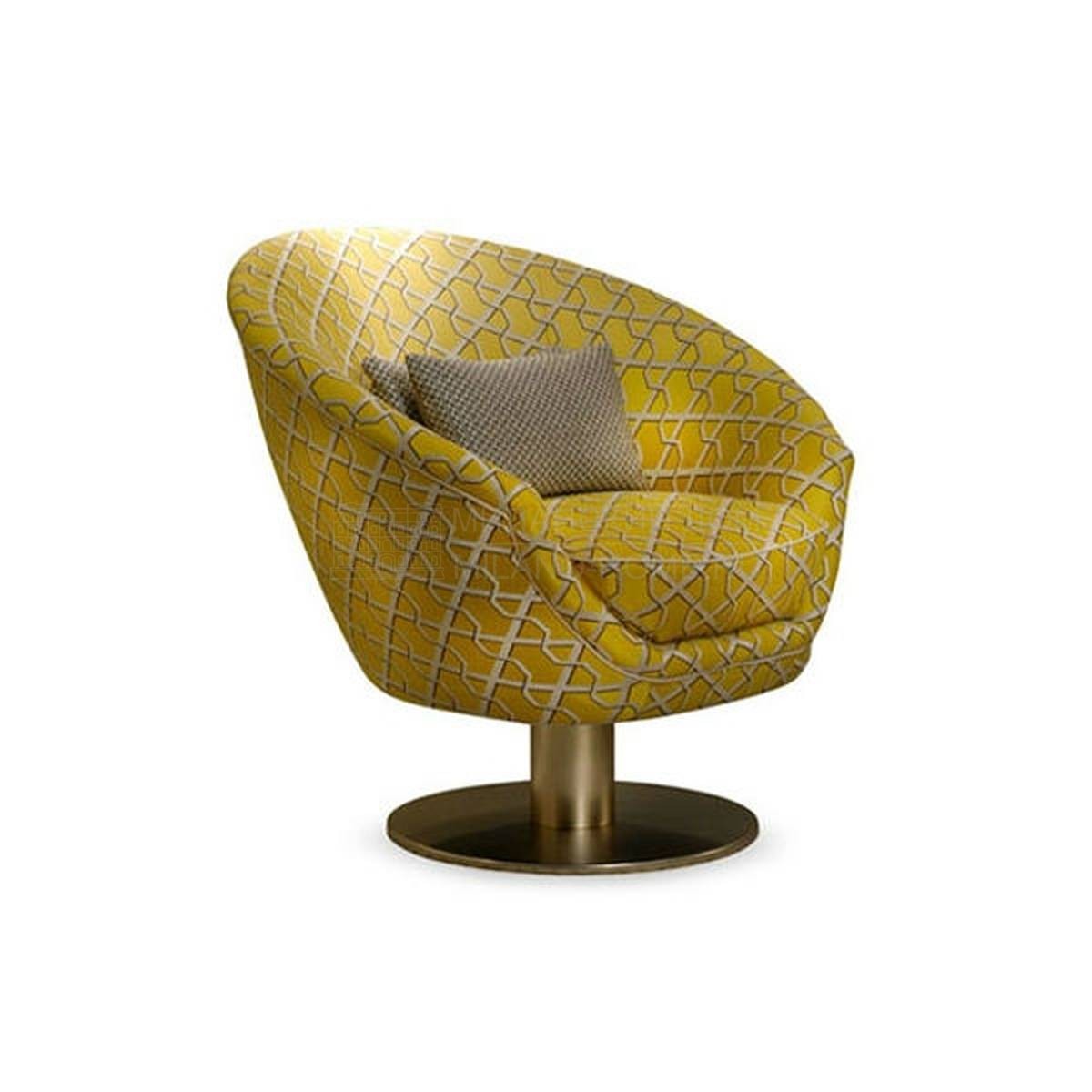 Круглое кресло Tonda yellow armchair из Италии фабрики SOFTHOUSE