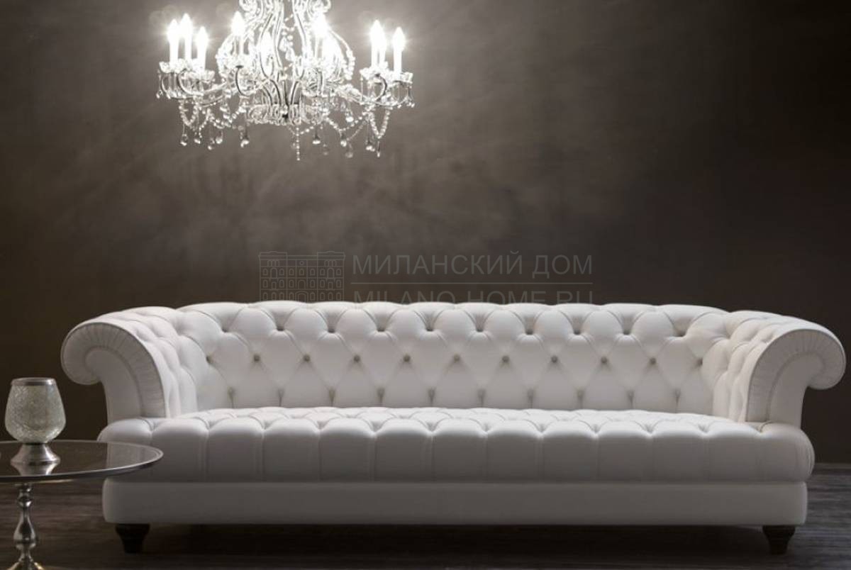 Прямой диван Lisette 40112, 40113 из Италии фабрики ANGELO CAPPELLINI OPERA