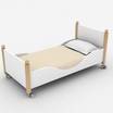 Кровать с деревянным изголовьем Pisolo