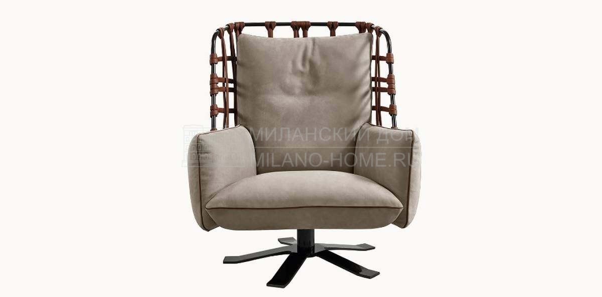 Кожаное кресло Cocoon bergere armchair из Италии фабрики GAMMA ARREDAMENTI