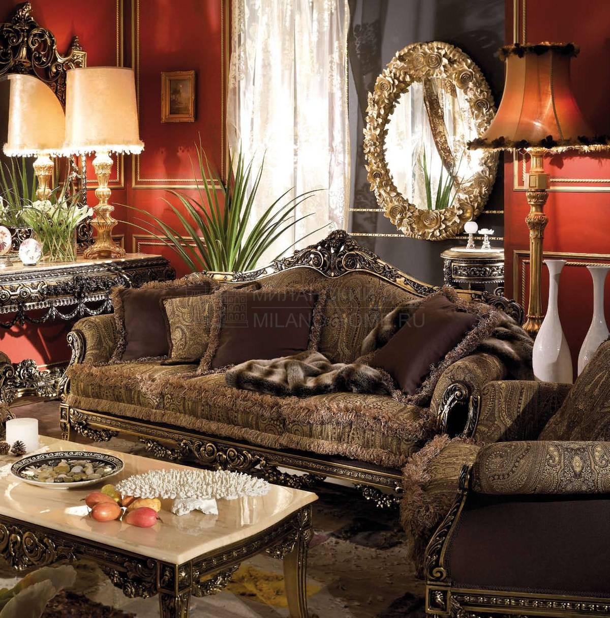 Прямой диван LC 4406 Quasimodo/sofa из Италии фабрики ASNAGHI INTERIORS