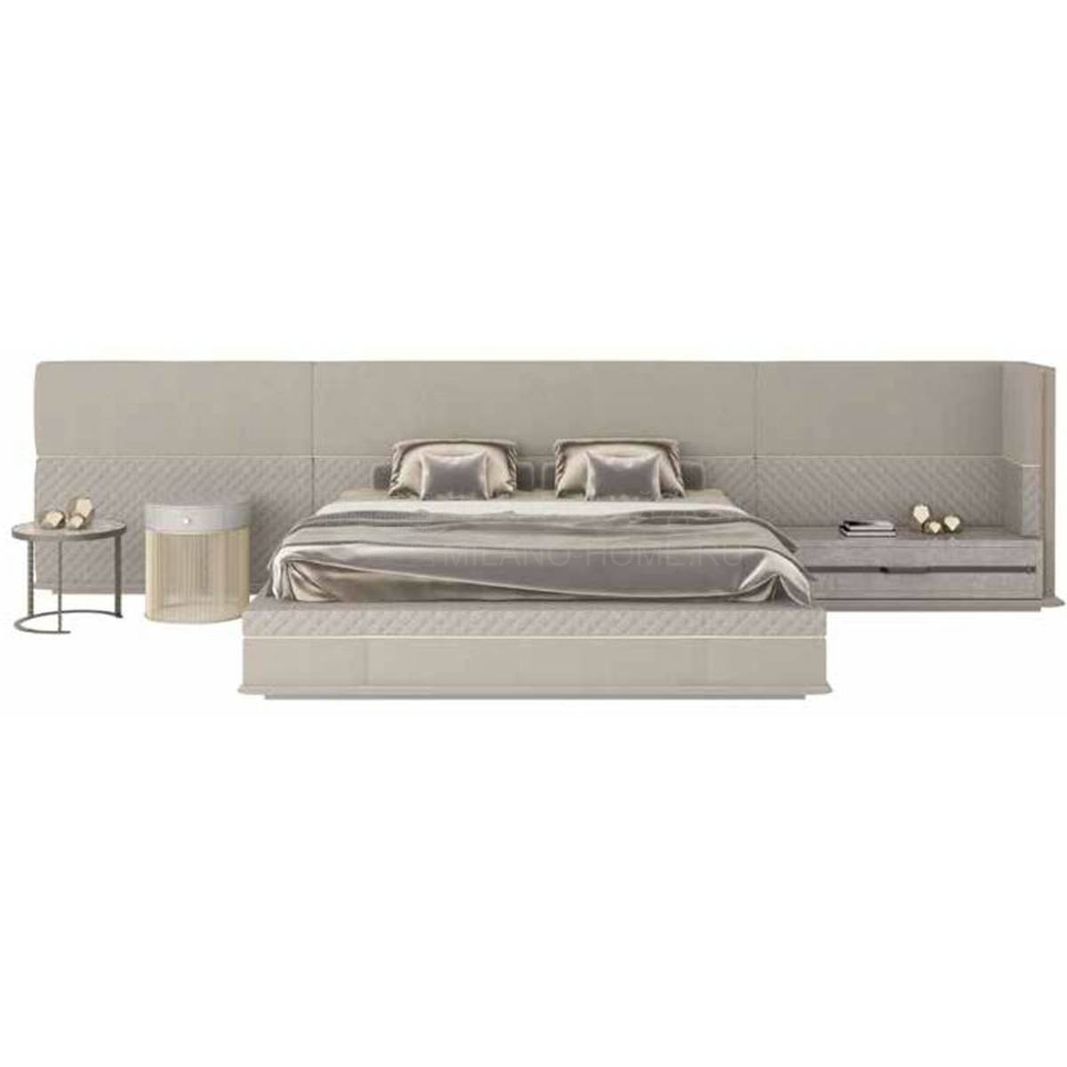 Кровать с мягким изголовьем Ulysse modular bed из Италии фабрики ELLEDUE