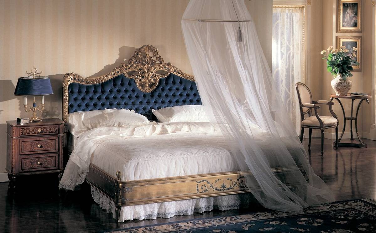 Кровать с мягким изголовьем Lucretia/E5832 из Италии фабрики OAK