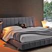 Кровать с мягким изголовьем High-Wave/bed