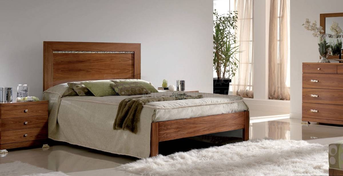 Кровать с деревянным изголовьем Nouvel / art.9100-20 из Испании фабрики PICO MUEBLES