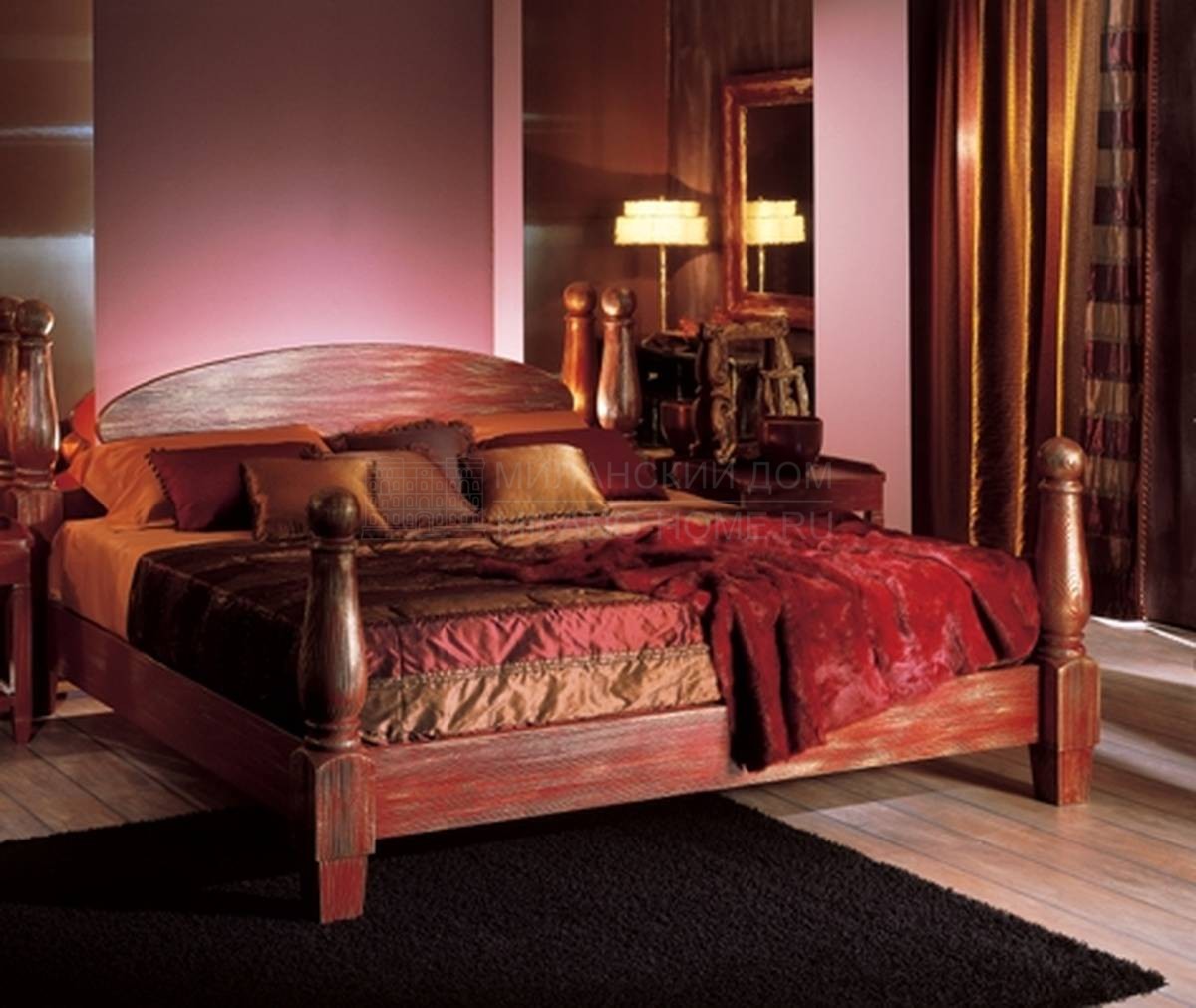 Двуспальная кровать De Baggis/L.0430/KS из Италии фабрики DE BAGGIS