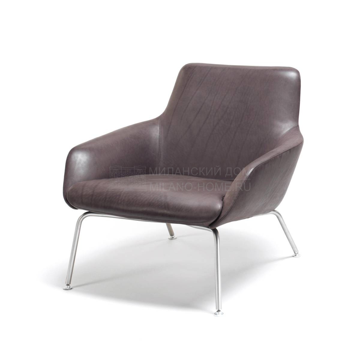 Кожаное кресло Reader sedia leather из Италии фабрики LIVING DIVANI
