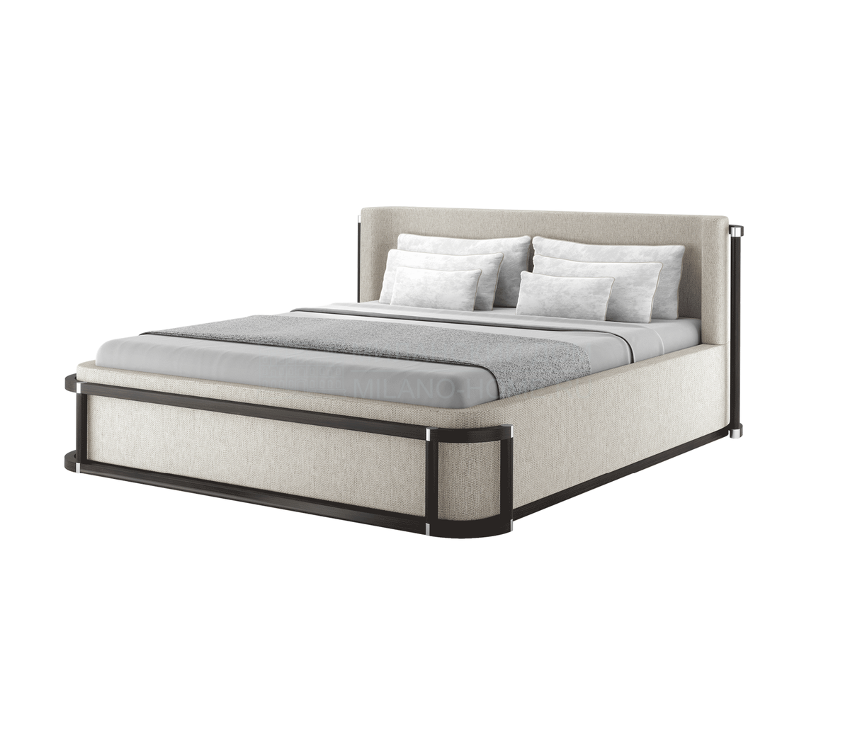Кровать с мягким изголовьем Como bed из Португалии фабрики FRATO