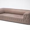 Прямой диван Mambo Capitonne sofa leather