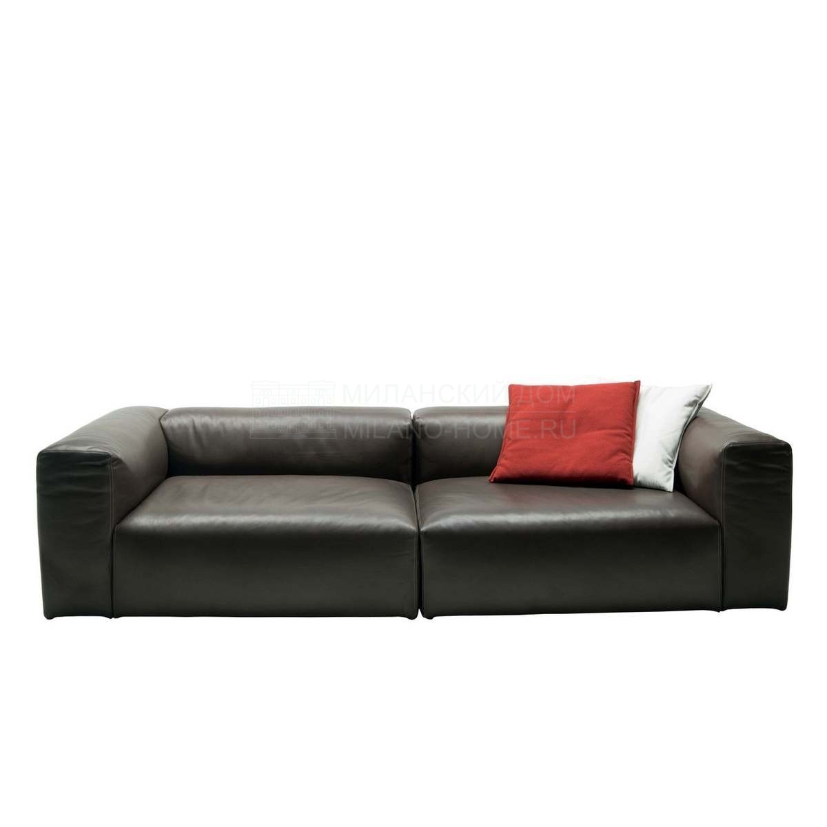 Прямой диван Oblong sofa straight leather из Италии фабрики CAPPELLINI