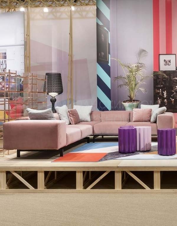 Угловой диван Largo sofa из Италии фабрики KARTELL