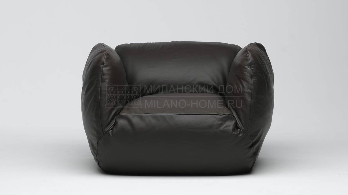 Кожаное кресло Pluff armchair из Италии фабрики DOMODINAMICA