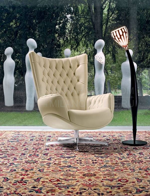 Кожаное кресло Buenavista armchair из Италии фабрики MASCHERONI