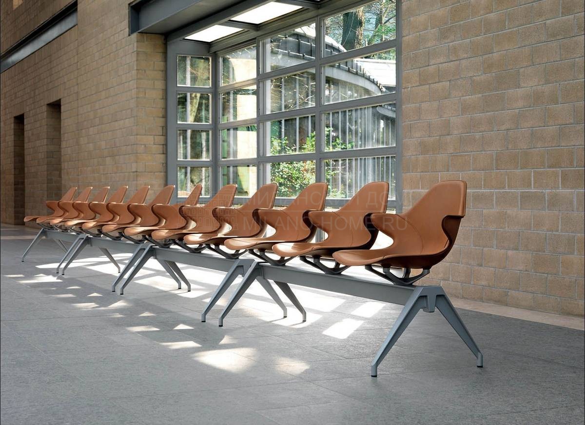 Секционные кресла для залов ожидания MI.EXPO.15 AIR/bench из Италии фабрики MASCHERONI