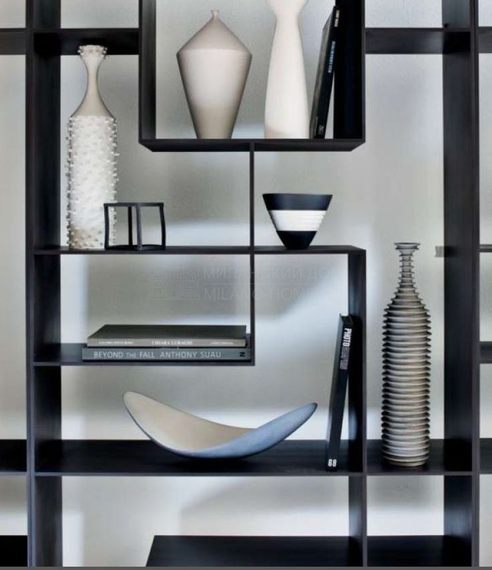 Стеллажи Moduli Lib ris из Италии фабрики BUSNELLI