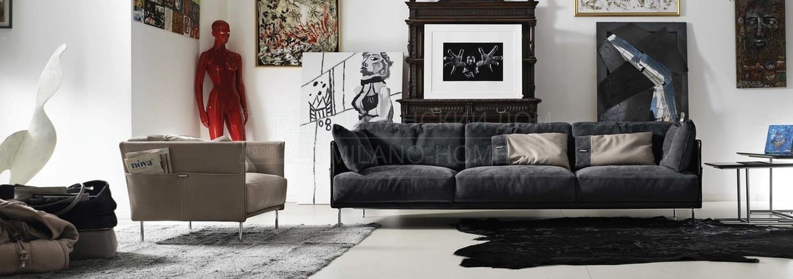 Прямой диван Jack из Италии фабрики GAMMA ARREDAMENTI