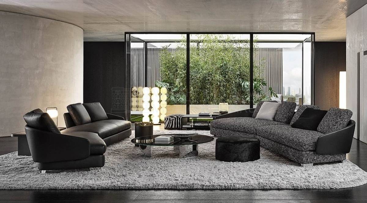 Угловой диван Lawson modular sofa из Италии фабрики MINOTTI