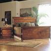 Кровать с деревянным изголовьем New Empire art.H56