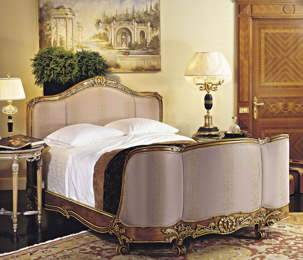 Кровать с мягким изголовьем New Empire/H92 из Италии фабрики FRANCESCO MOLON