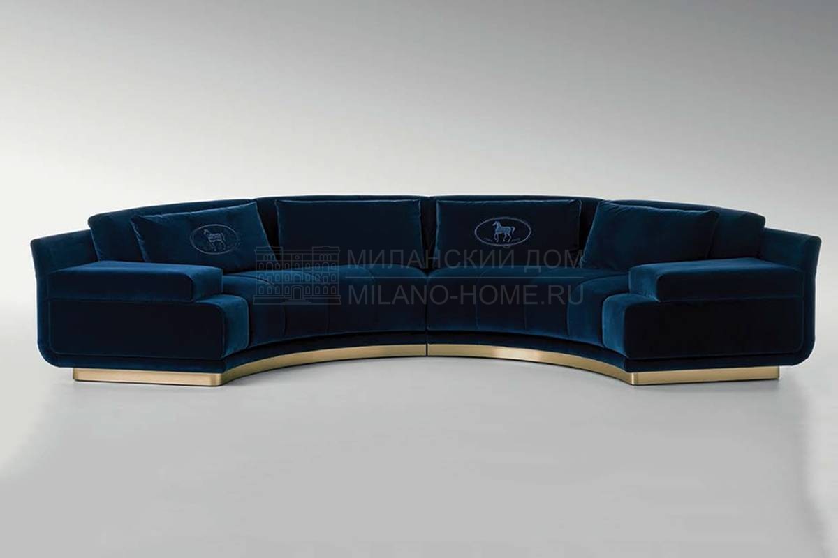 Модульный диван Artu round sectional из Италии фабрики FENDI Casa