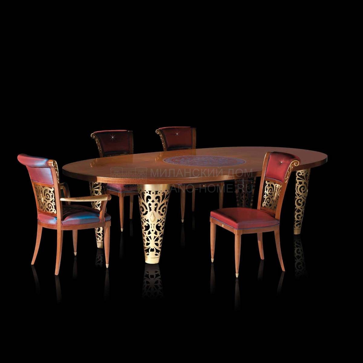 Обеденный стол OR 300 Leda/table из Италии фабрики ASNAGHI INTERIORS