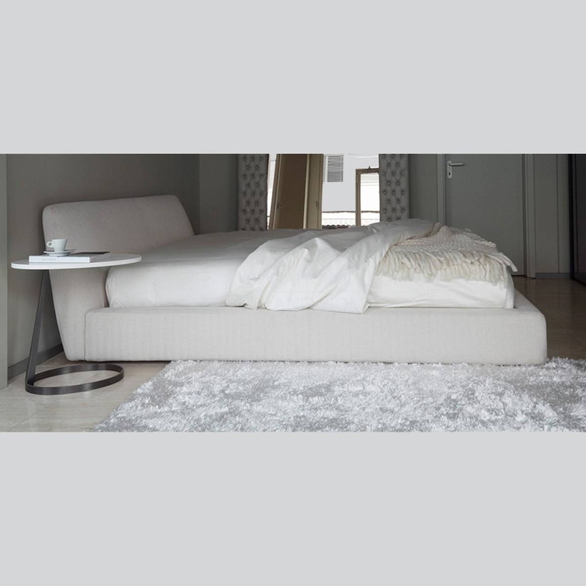 Кровать с мягким изголовьем Tender/ bed из Италии фабрики NUBE