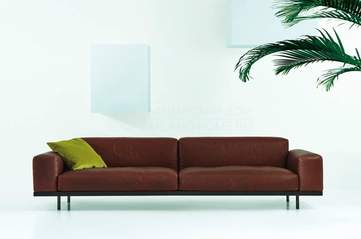 Прямой диван Naviglio leather из Италии фабрики ARFLEX