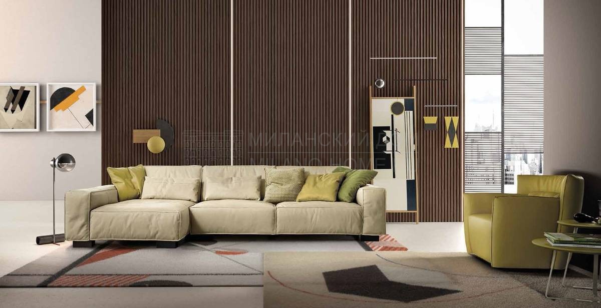 Прямой диван Soho sofa из Италии фабрики GAMMA ARREDAMENTI