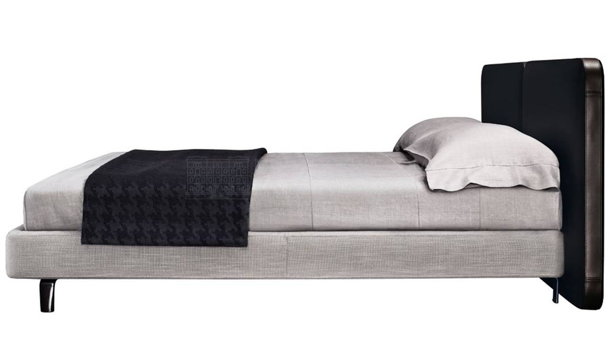 Кровать с мягким изголовьем Tatlin bed из Италии фабрики MINOTTI