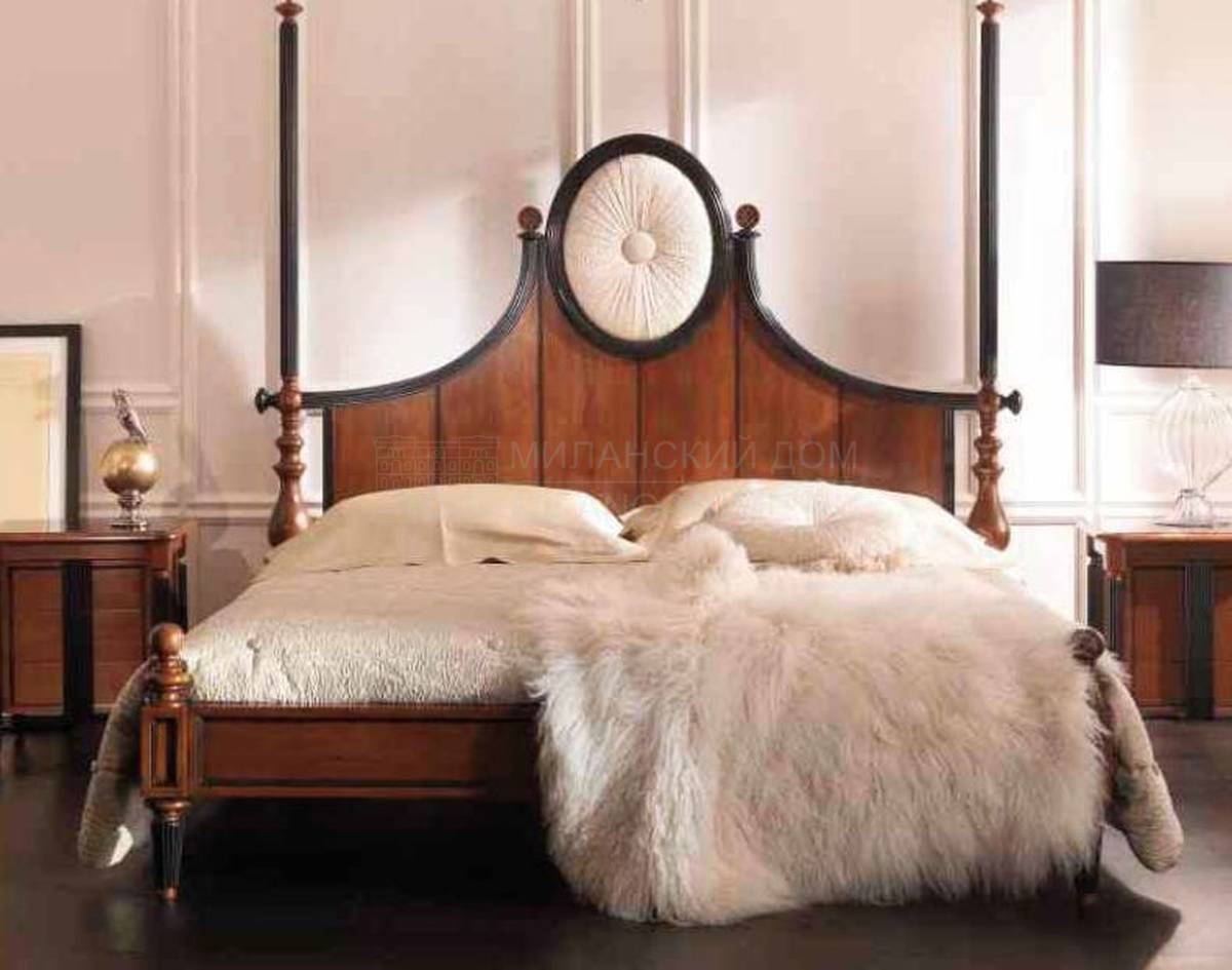 Кровать с деревянным изголовьем Gazza Ladra art.48.371, 48.373 из Италии фабрики BAMAX